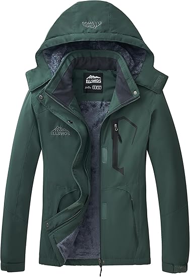 Womens Winter Coats Waterproof Ski Jacket Warm Snow Jackets Windproof Windbreaker Hooded Raincoat